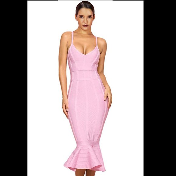 Pink Bandage Dress - Picture 1 of 3